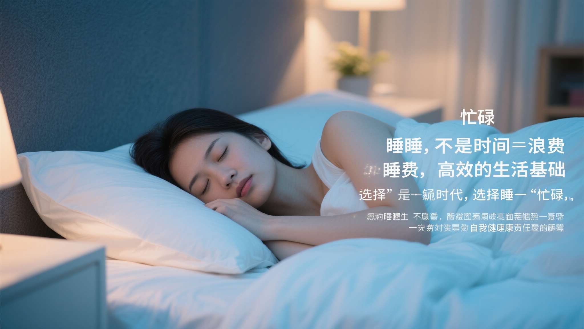睡眠不是时间的浪费，而是高效生活的基础。&nbsp;在这个以"忙碌"为荣的时代，选择好好睡