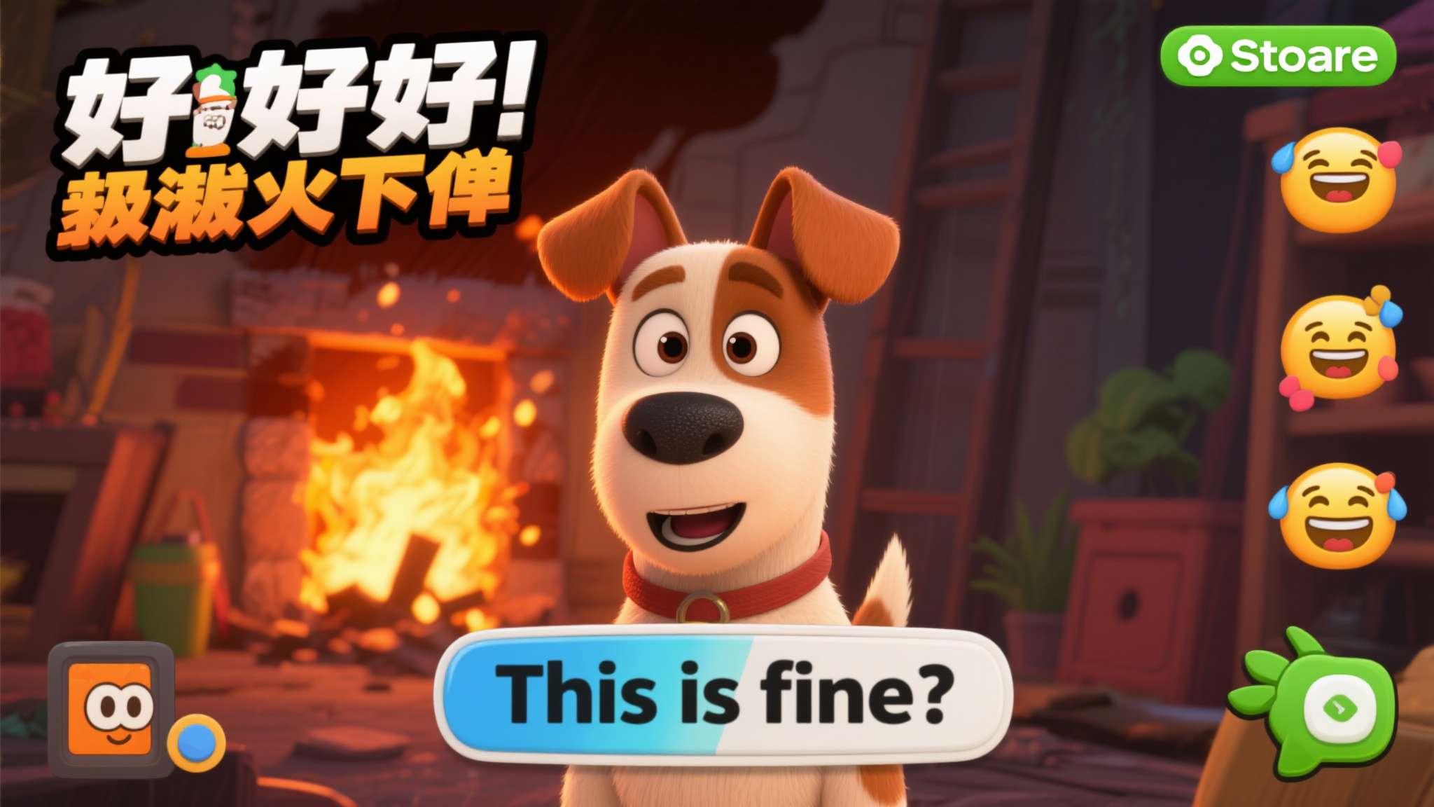 当"This&nbsp;is&nbsp;fine"变成游戏：著名火灾狗表情包衍生游戏《一切都好：极限
